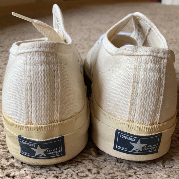 Vintage canvas white Converse. - Picture 5 of 7
